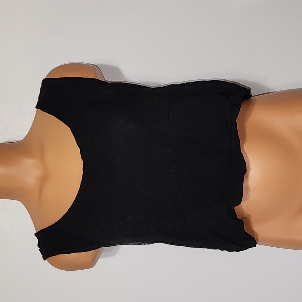 Decapolis Cropped Tank Top Black Size Medium